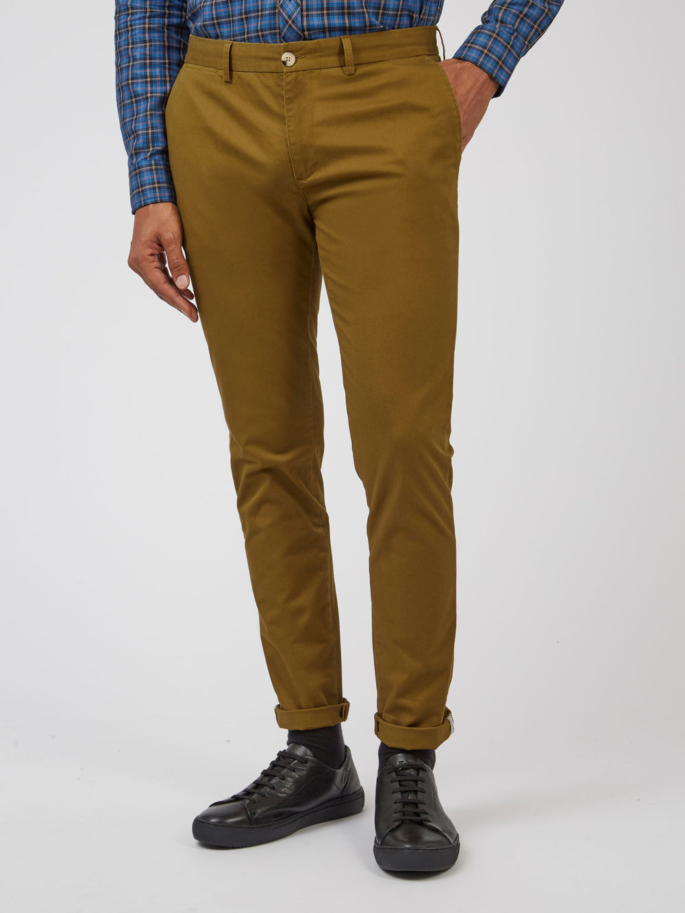 Pantalon Ben Sherman Signature Skinny Stretch Chino Marron | TQT-24511868